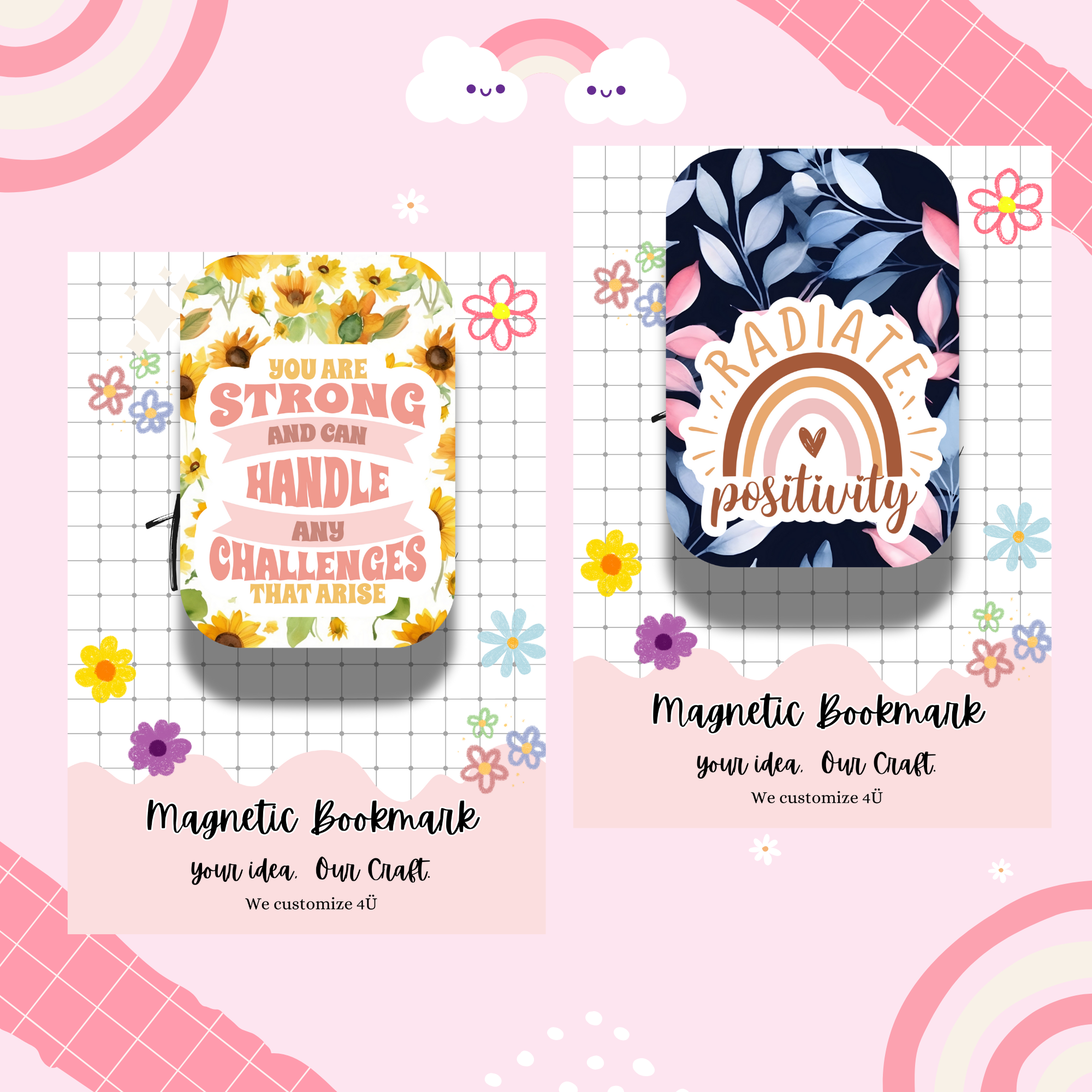 2pcs Magnetic Bookmarks  Sale Set #5_2