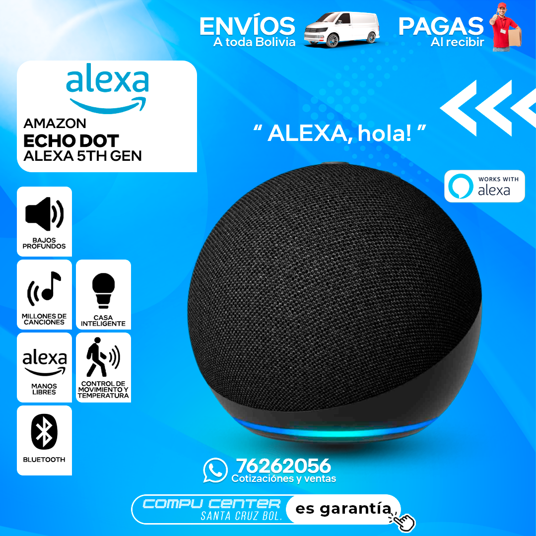 AMAZON ALEXA ECHO DOT 5TH GENERACION / BLACK_0