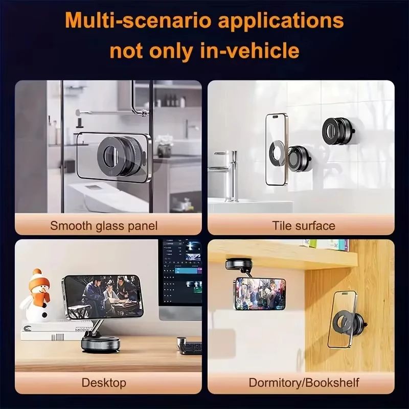 Xiaomi حامل هاتف السيارة Magsafe – دوران 360° مع شفط فراغي قوي_6