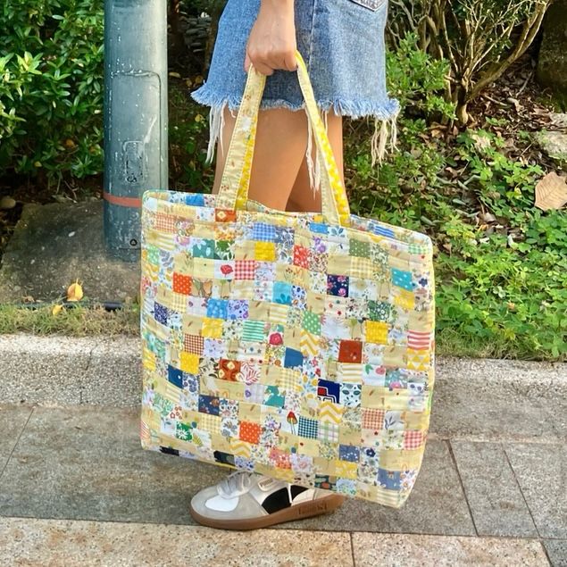 拼布Totebag 《大尺寸》_2