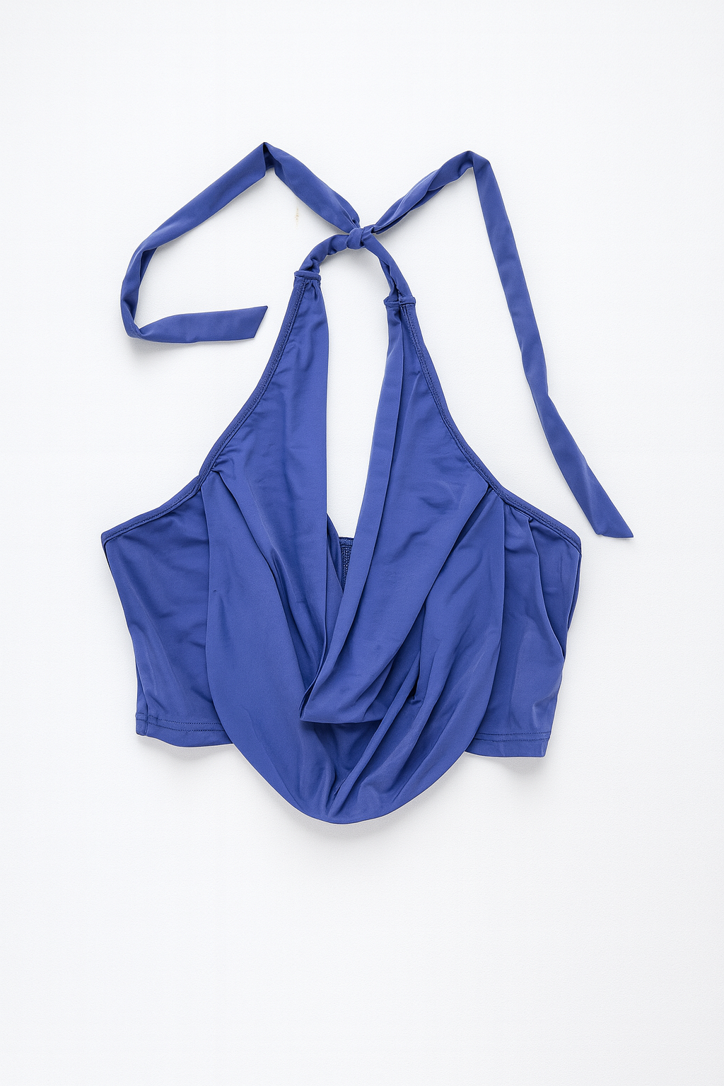 Top Halter Azul Marino – Espalda Ajustable - Size M_0