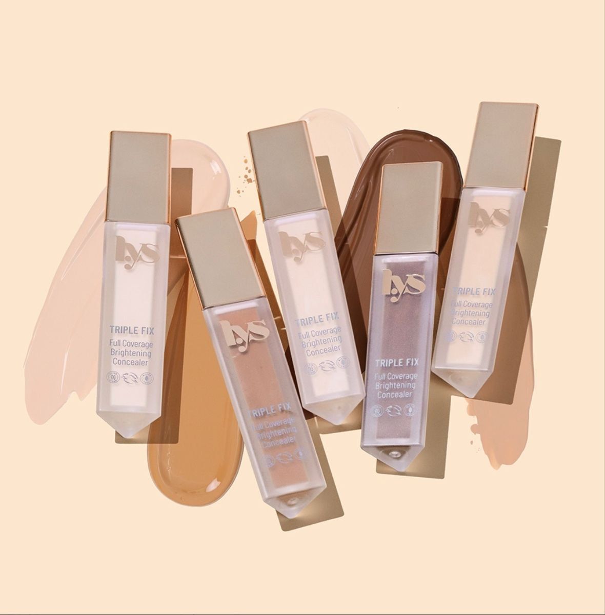 LYS Beauty Triple Fix Full Coverage Brightening Concealer with Hyaluronic Acid + Turmeric + Ashwagandha_0