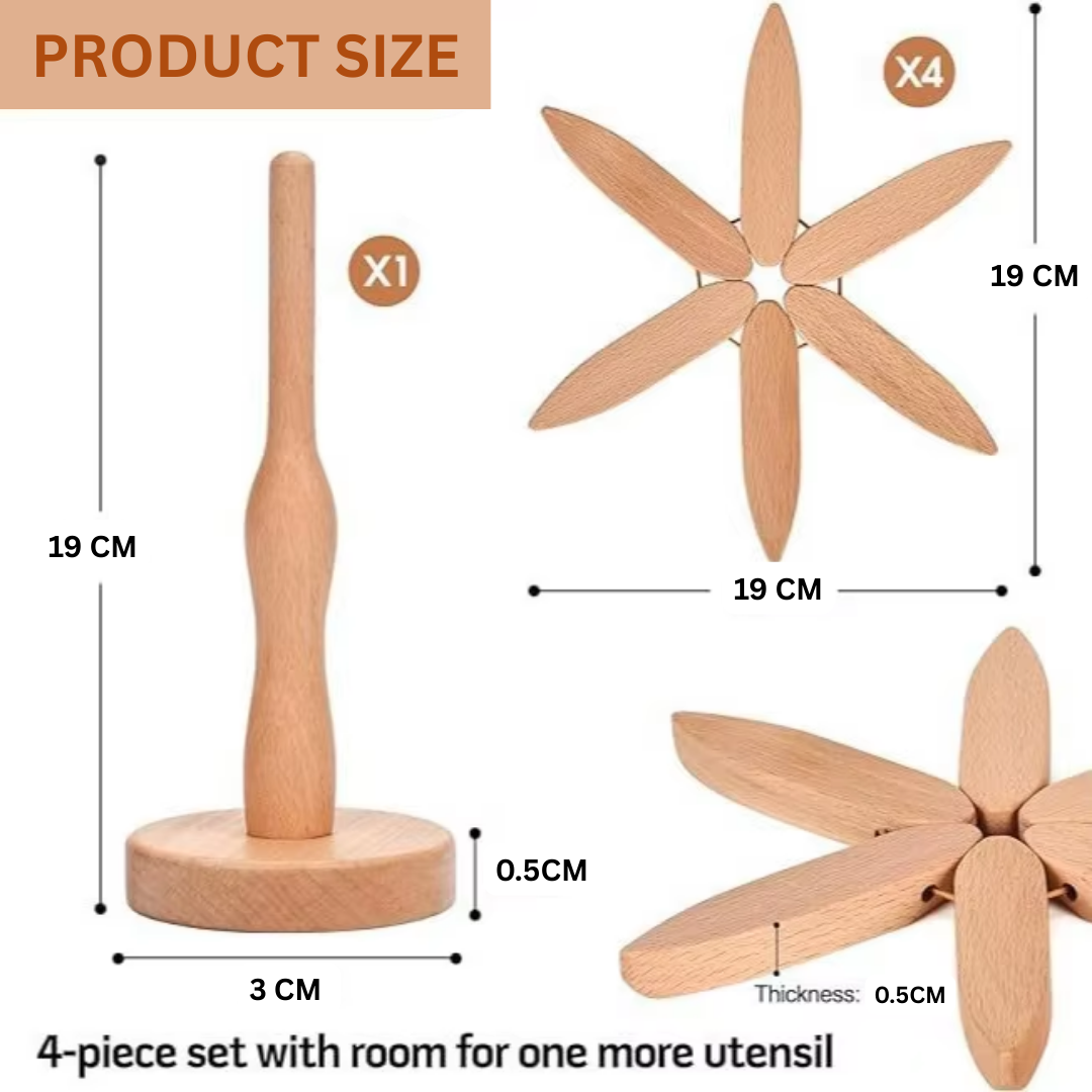 HOT DISH MAT WOODEN TREE COASTER (ALAS MAKANAN PANAS)_4