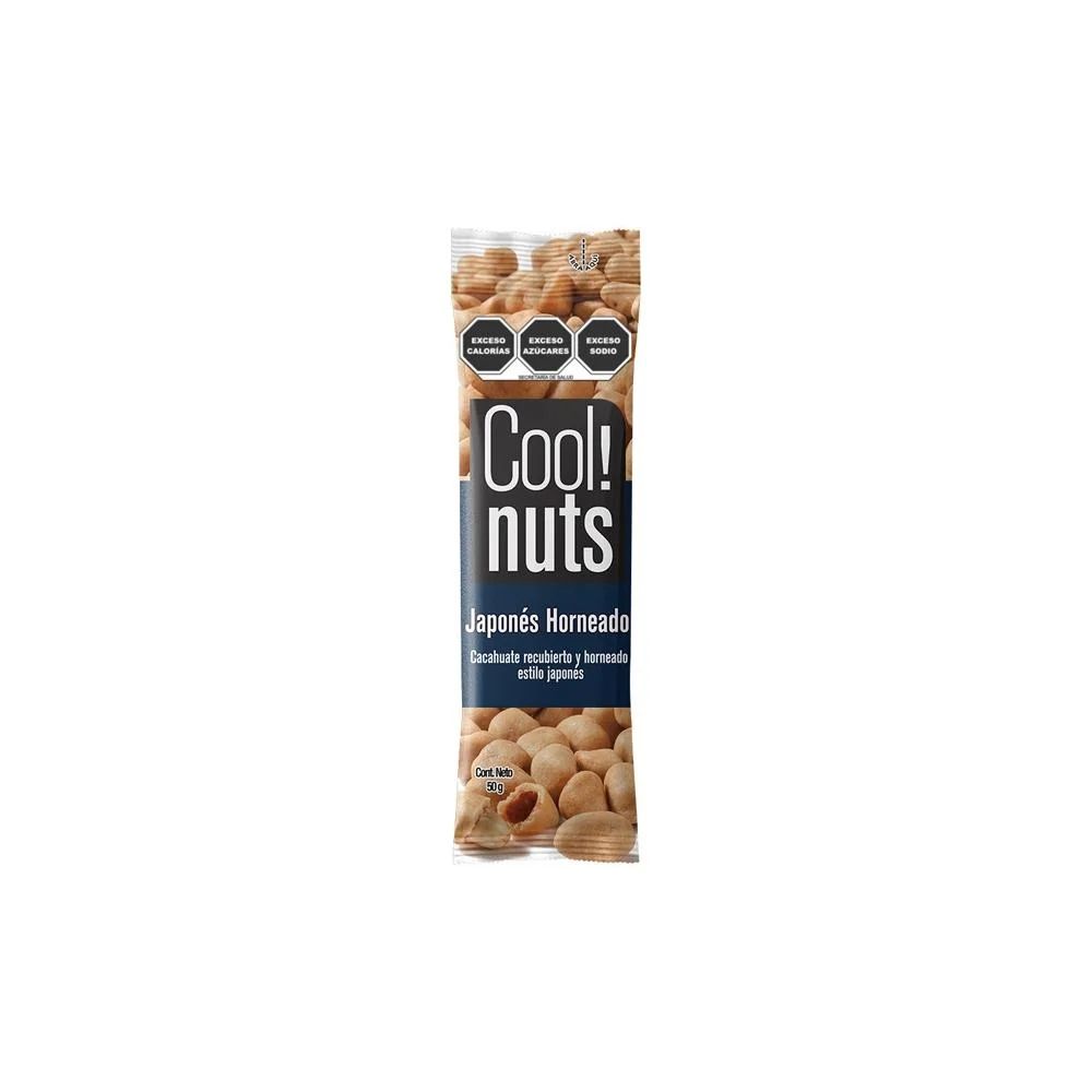 Cacahuates Japones Horneado Cool Nuts 50 Gr._0