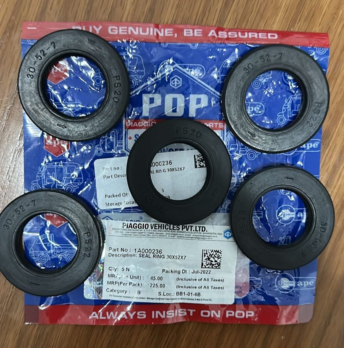 SEAL RING 30X52X7 1A000236_0
