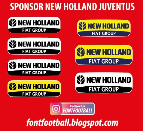 Patch Badge Logo Sponsor New Holland Juventus Vector_0