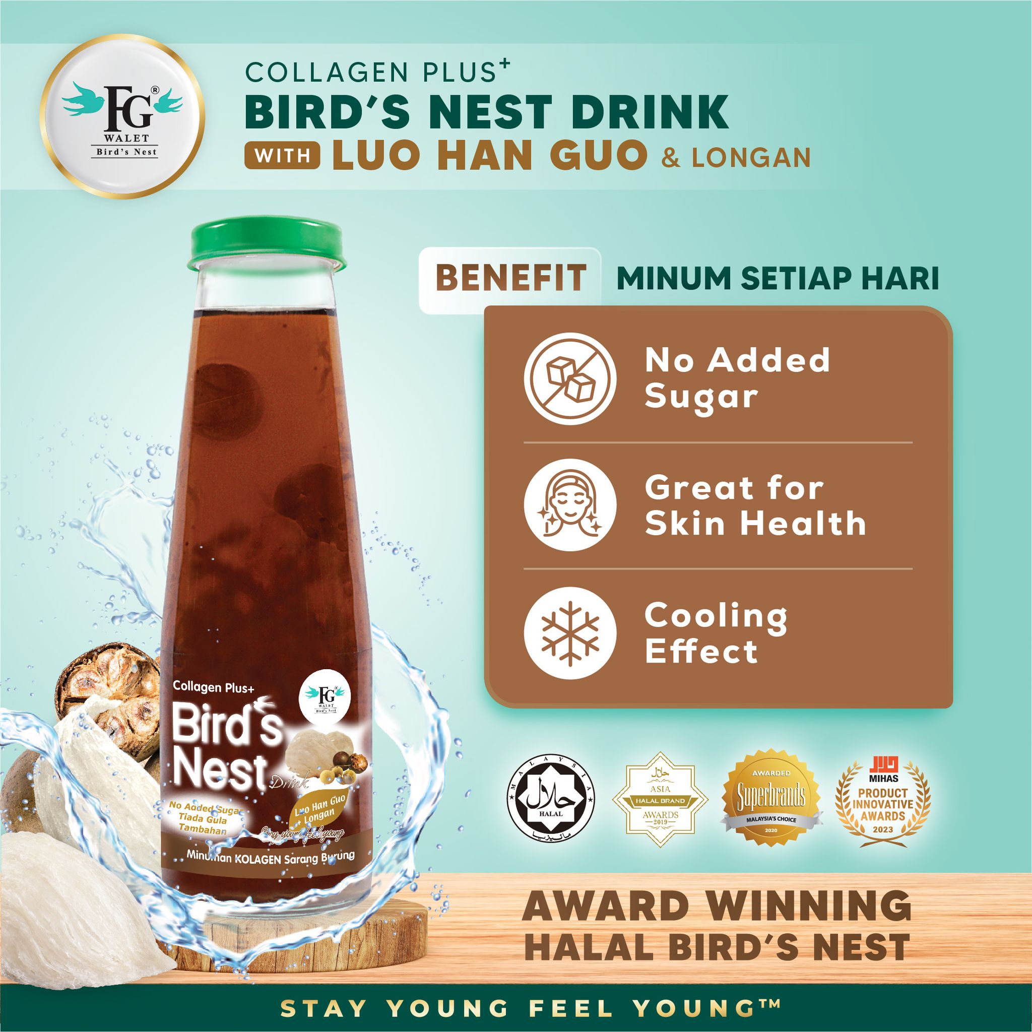 Collagen Plus Bird's Nest Drink (Luo Han Guo & Longan)_0