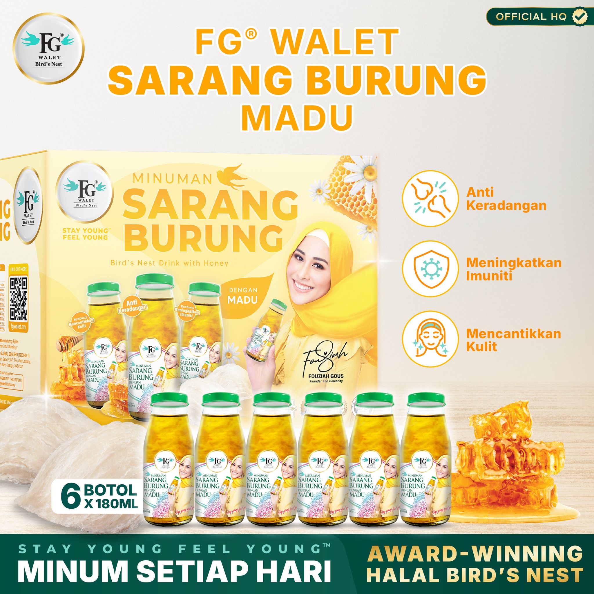 FG Walet® Bird’s Nest Drink with Honey_0