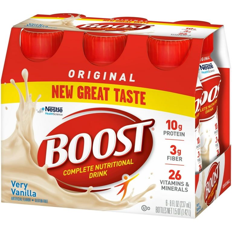 BOOST Original Balanced Nutritional Drink Protein Shakes, Very Vanilla, 8 fl oz, 6 Pack_3