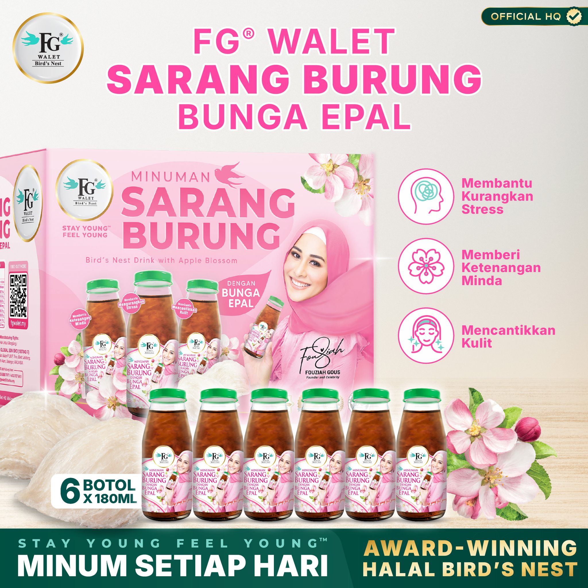 FG Walet® Bird’s Nest Drink with Apple Blossom_0