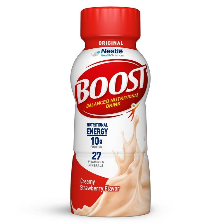 BOOST Original Balanced Nutritional Drink Protein Shakes, Creamy Strawberry, 8 fl oz, 6 Pack_2