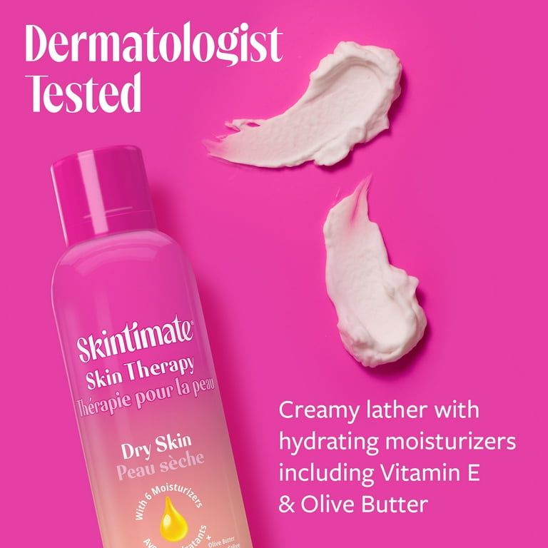 Skintimate Dry Skin Women’s Shave Gel, Fresh Scent, Moisturizing Shaving Cream Twin Pack, 7 oz Each_3