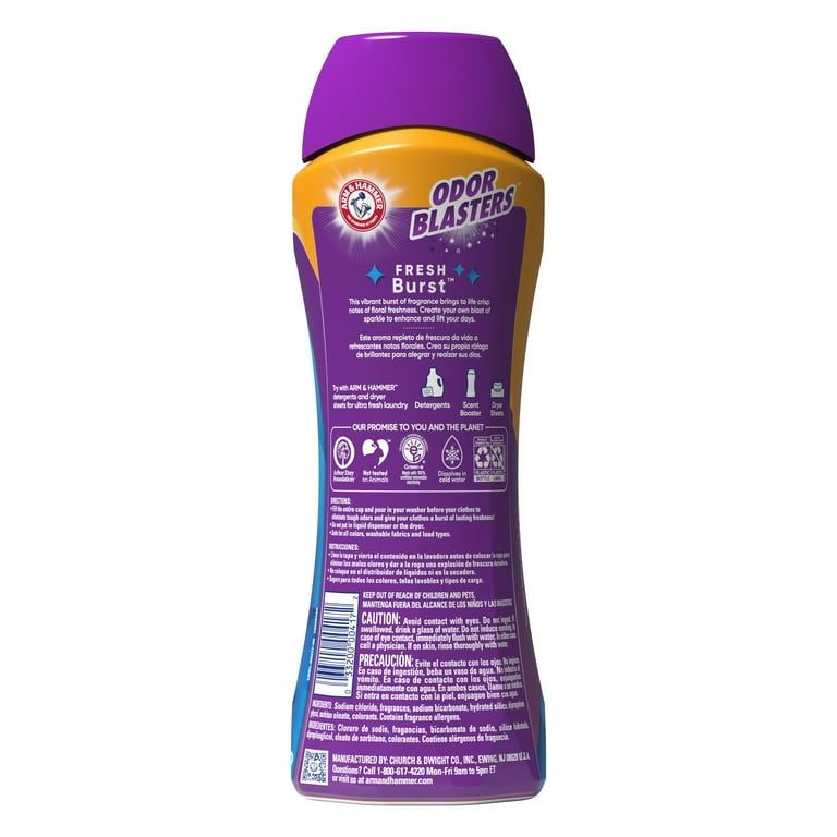 ARM & HAMMER Odor Blasters Fresh Burst In-Wash Laundry Scent Booster, 24 oz Bottle_1