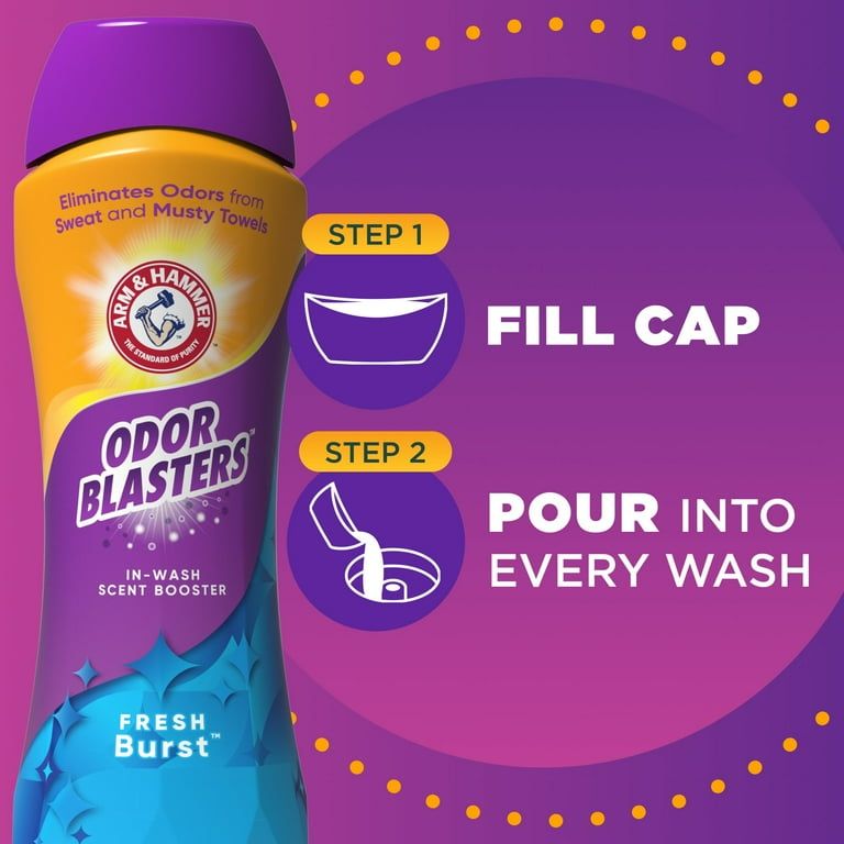 ARM & HAMMER Odor Blasters Fresh Burst In-Wash Laundry Scent Booster, 24 oz Bottle_2
