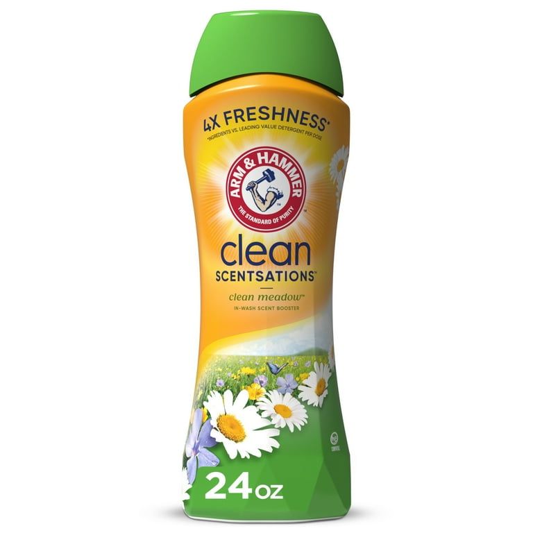 ARM & HAMMER Clean Scentsations In-Wash Scent Booster, Laundry Scent Booster Clean Meadow scent, 24 Oz_0