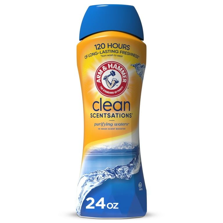 ARM & HAMMER Clean Scentsations In-Wash Scent Booster, Laundry Scent Booster Purifying Waters scent, 24 Oz_0