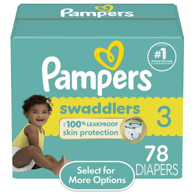 Pampers Swaddlers Diapers, Size 3, 78 Count _0