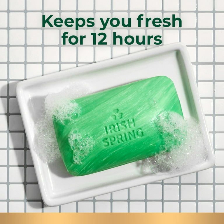 Irish Spring Original Clean Deodorant Bar Soap for Men, 3.7 oz_2
