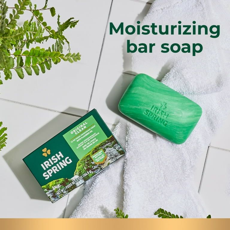 Irish Spring Original Clean Deodorant Bar Soap for Men, 3.7 oz_10