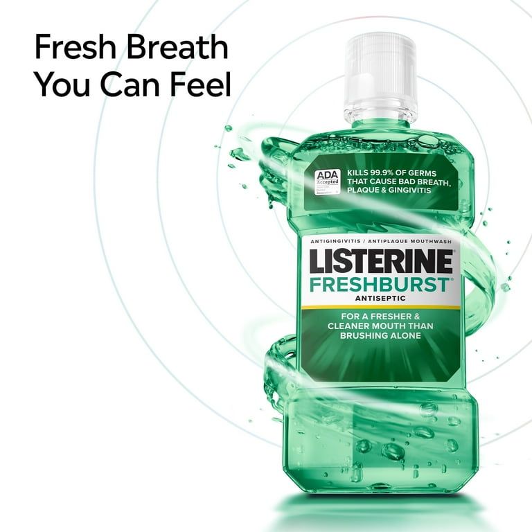 Listerine Freshburst Antiseptic Mouthwash Oral Care, Mint, 1 L_1