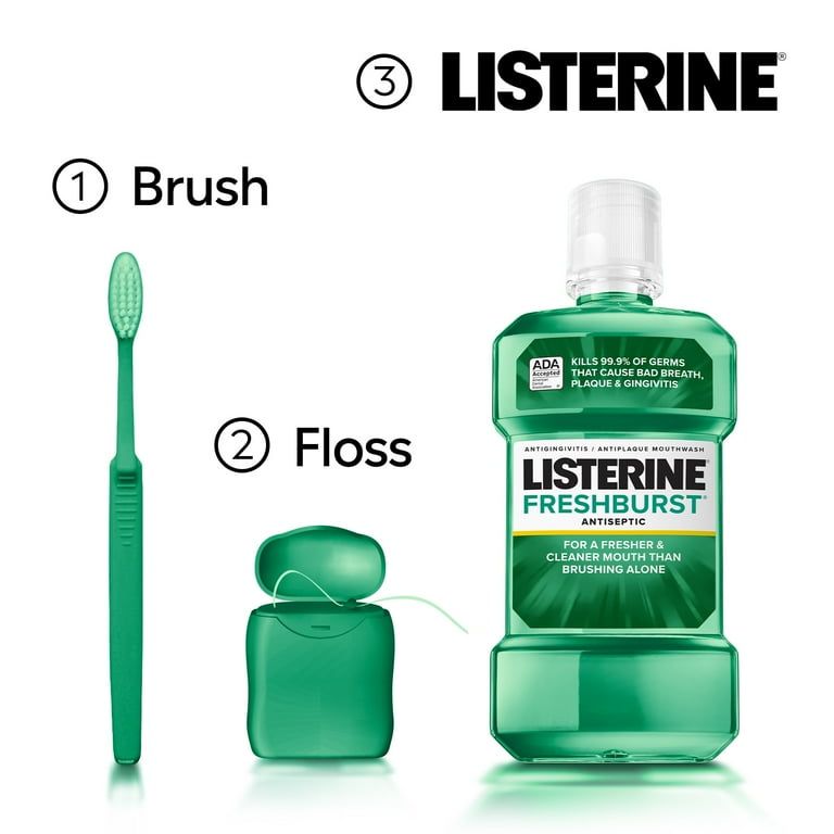 Listerine Freshburst Antiseptic Mouthwash Oral Care, Mint, 1 L_5