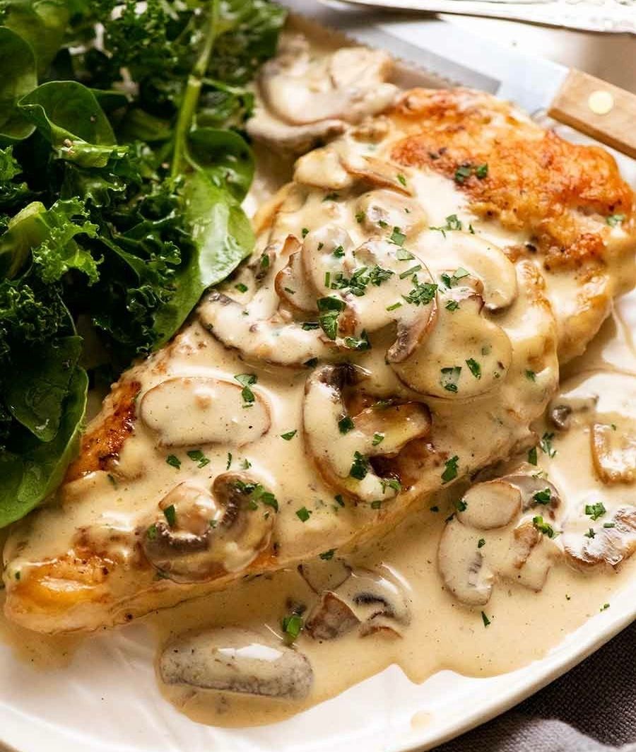 Pechuga hongo crema _0