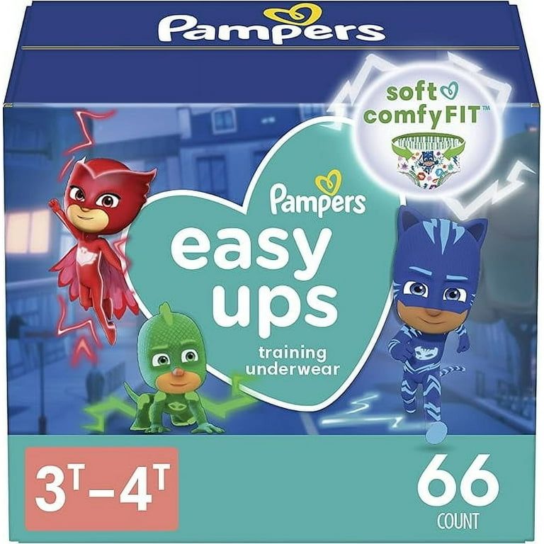 Pampers Easy Ups Boys & Girls Bluey Potty Training Pants - Size 3T-4T, 66 Count, Training Underwear_0