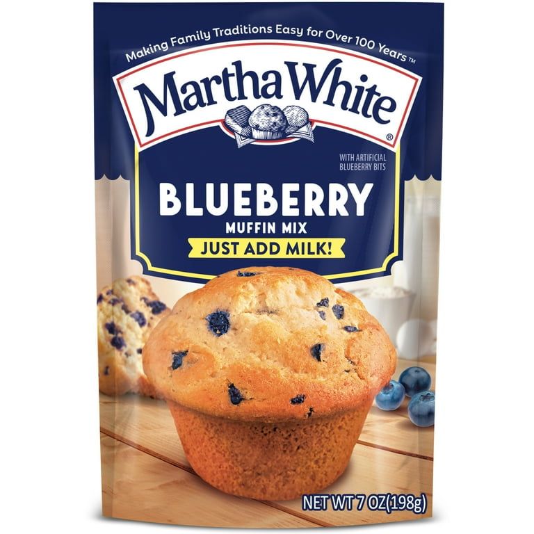 Martha White Blueberry Muffin Mix, 7 oz Bag_0