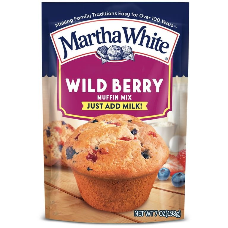 Martha White Wildberry Muffin Mix, 7 oz Bag_0