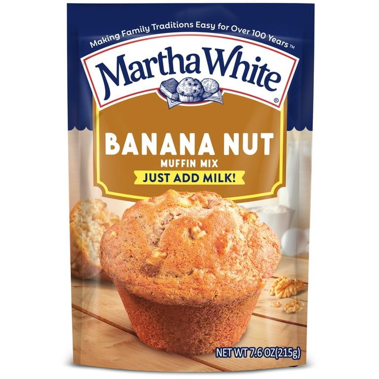 Martha White Banana Nut Muffin Mix, 7.6 oz Bag_0