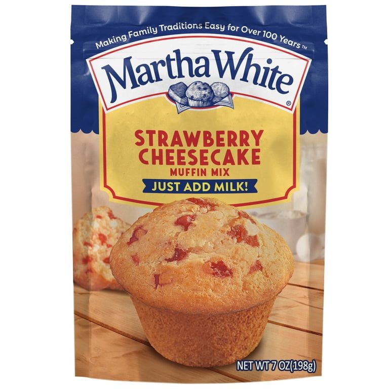 Martha White Strawberry Cheesecake Muffin Mix, 7 oz Bag_0