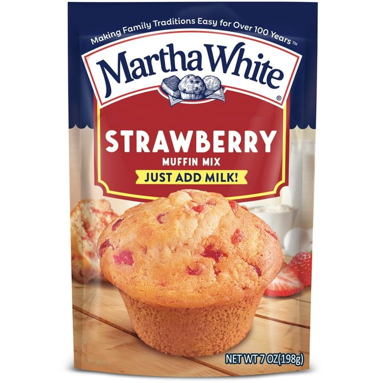 Martha White Strawberry Muffin Mix, 7 oz Bag_0