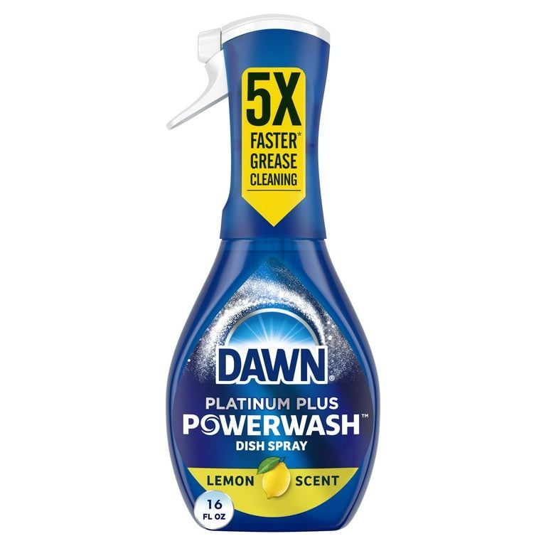 Dawn Platinum Powerwash Dish Spray, Dish Soap, Lemon Starter Kit, 16 fl oz_0
