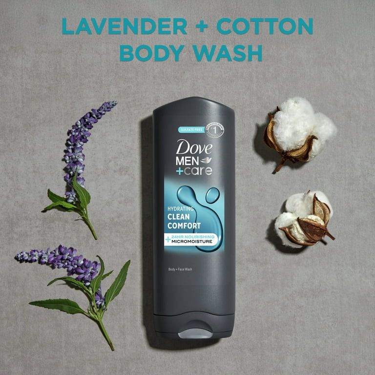 Dove Men+Care Hydrating Gentle Face & Body Wash for Men Clean Comfort All Skin, 18 oz_1