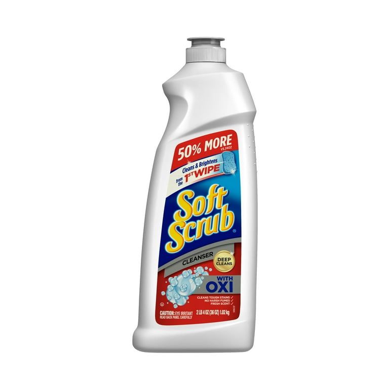Soft Scrub Multi-Purpose Kitchen and Bathroom Cleaner with OXI, 36 Ounce_0
