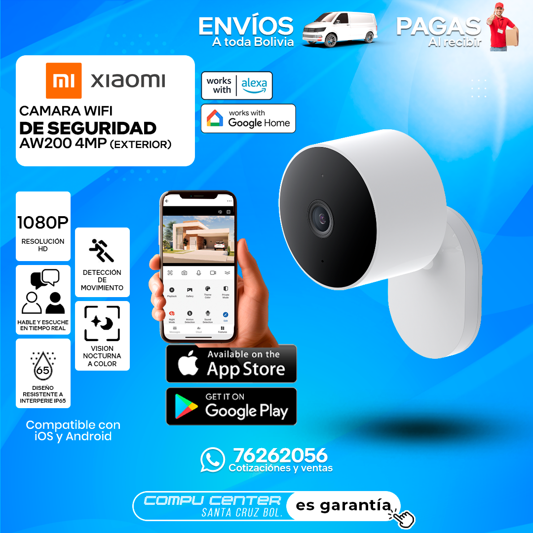 XIAOMI AW200 / 1080P HD RESOLUCION / FIJA-MONTABLE / WIFI / INTERIOR - EXTERIOR_0