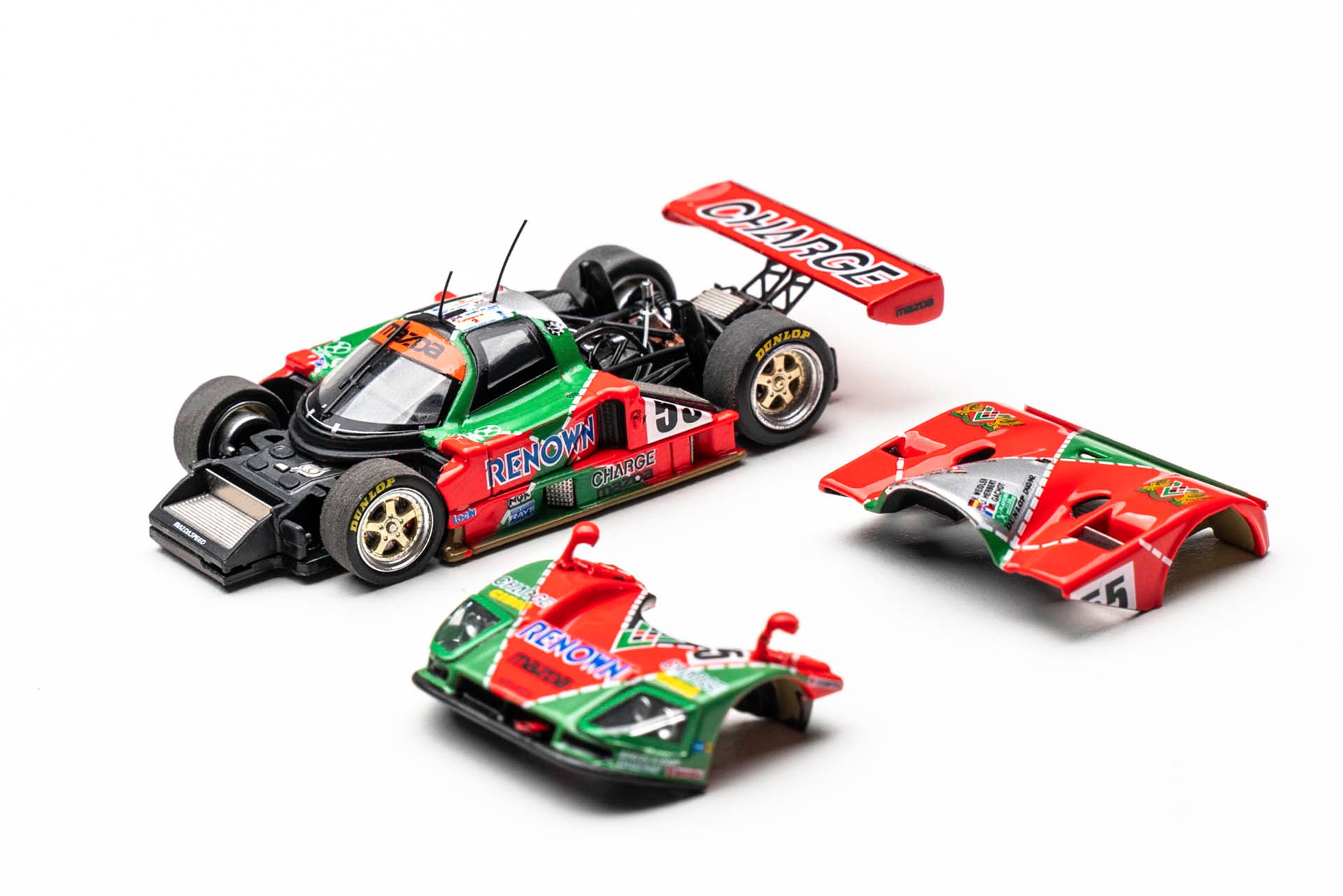 MOTOR HELIX MODEL 1/64 MAZDA 787B RENOWN #55 CHAMPION CAR_7