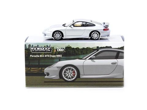 TARMAC WORKS MODEL 1/64 PORSCHE 911 GT3 (TYPE 996) - SILVER_3
