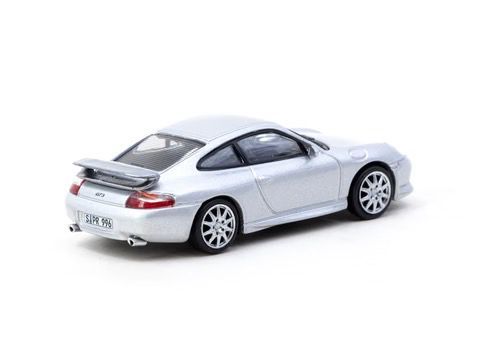 TARMAC WORKS MODEL 1/64 PORSCHE 911 GT3 (TYPE 996) - SILVER_2