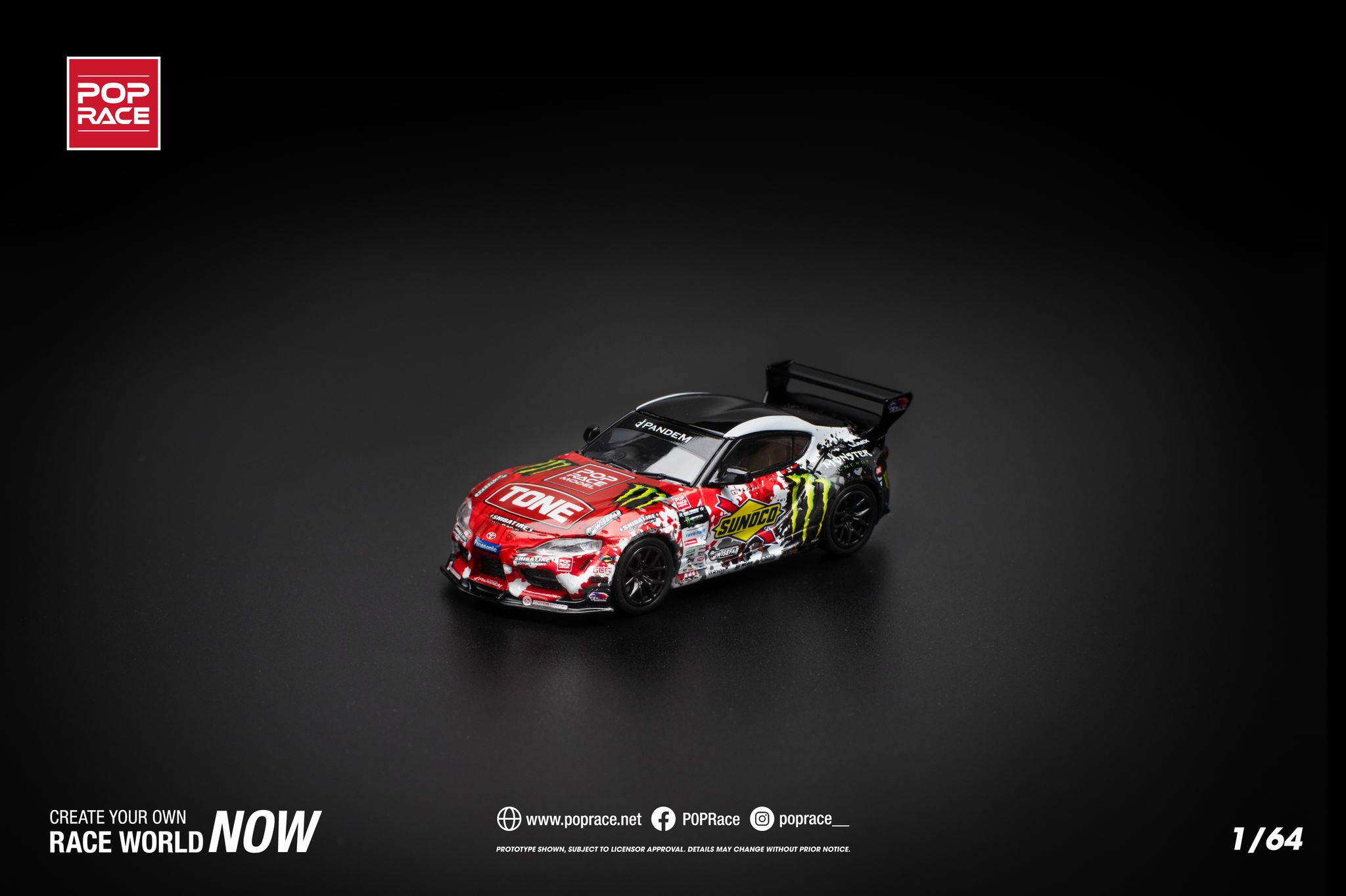 POP RACE MODEL 1/64 PANDEM GR SUPRA D1GP 2024 DAIGO SAITO_1