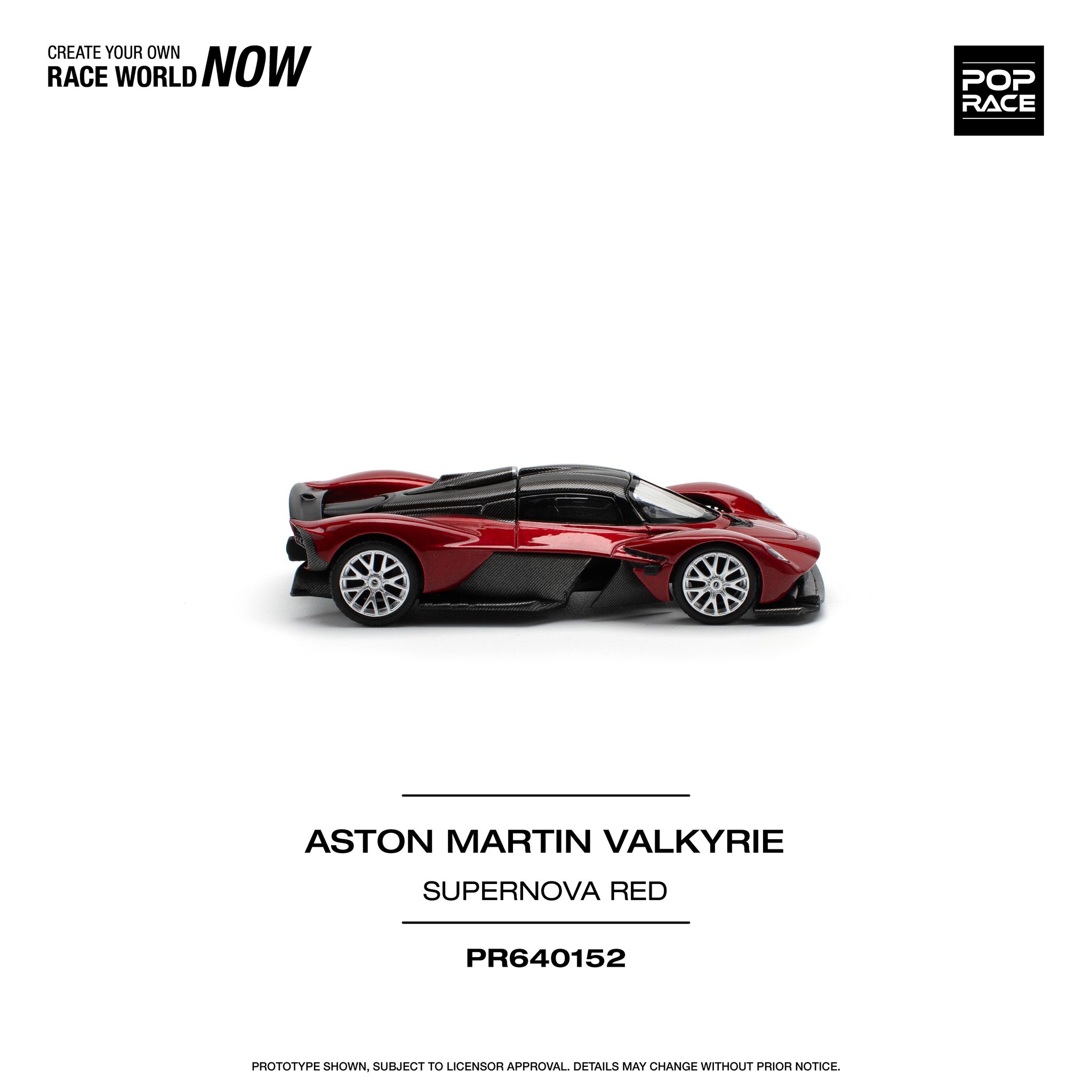 POP RACE MODEL 1/64 ASTON MARTIN VALKYRIE - SUPERNOVA RED_11