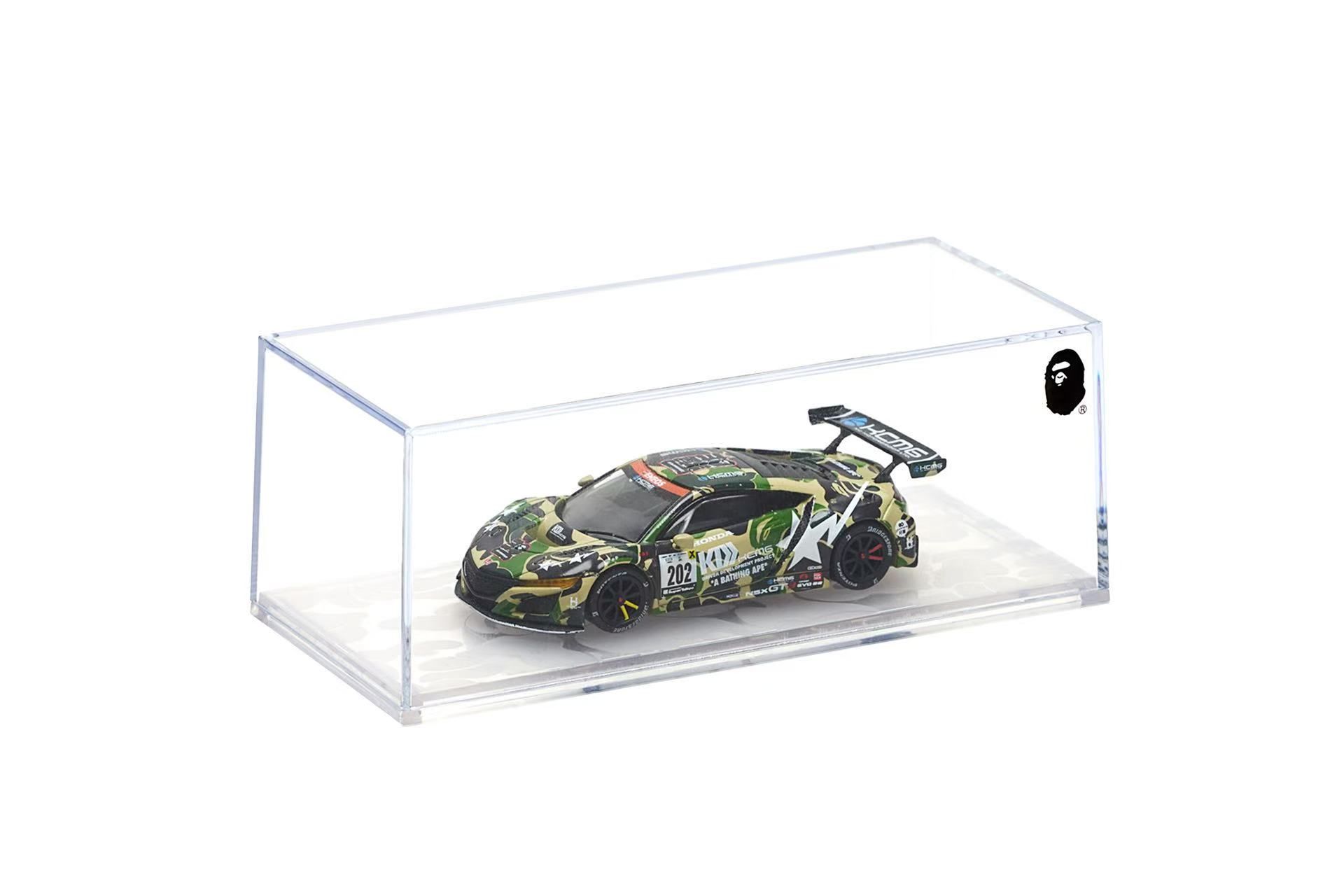 POP RACE MODEL 1/64 HONDA NSX GT3 EVO22 KCMG BATHING APE_0