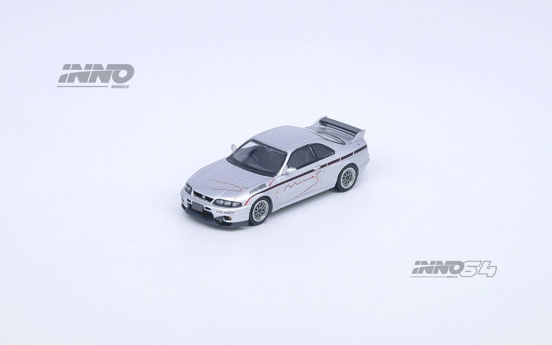 INNO MODEL 1/64 NISSAN SKYLINE GR-R (R33) "Tuned by Mine's" Silver_2