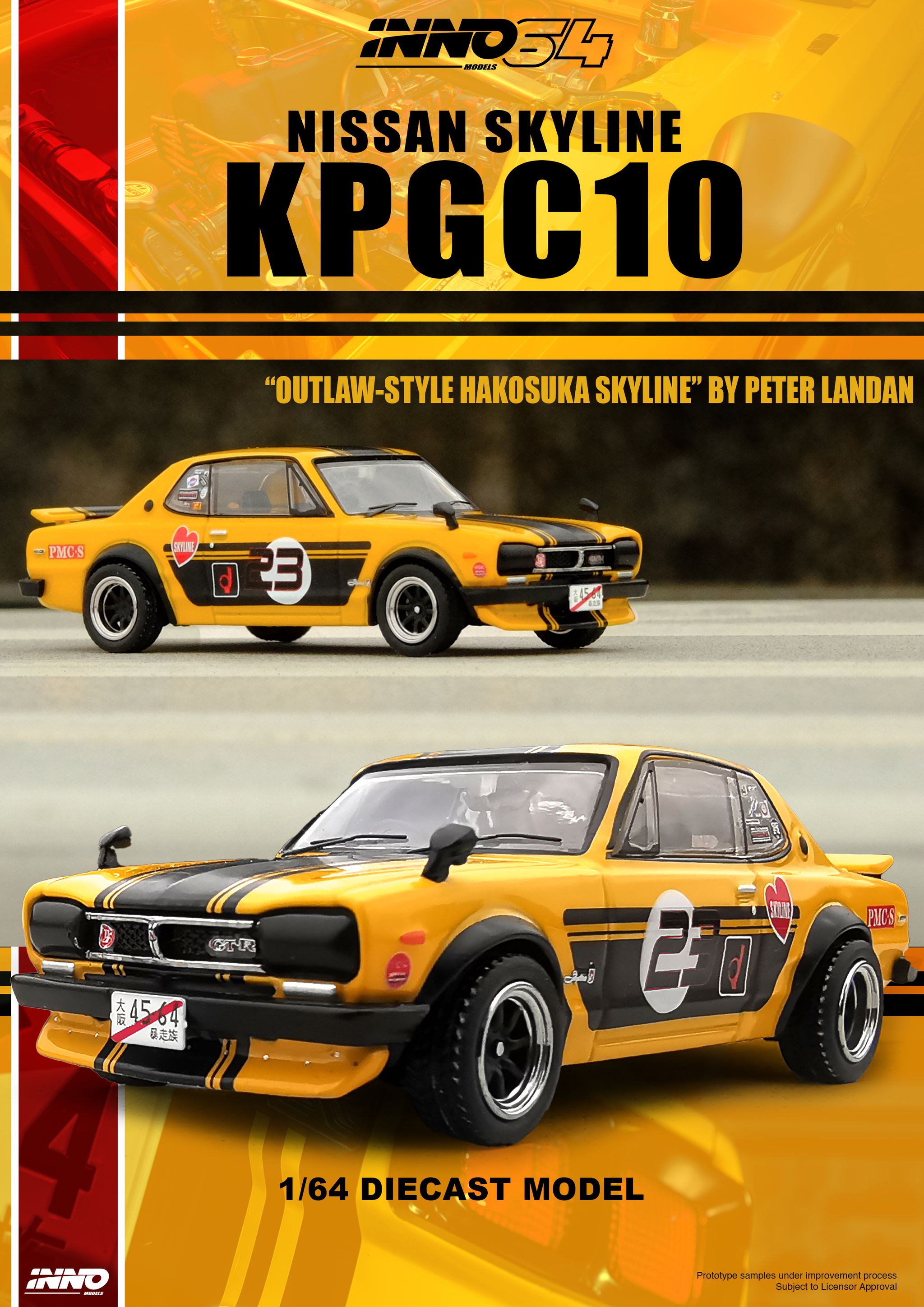 INNO MODEL 1/64 NISSAN SKYLINE 2000 GT-R (KPGC10)_1