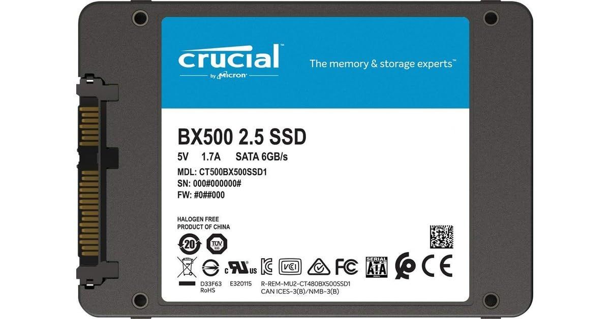 Crucial BX500 500GB 2.5-inch SATA 3D NAND Internal SSD Upto 550 MB/s_1