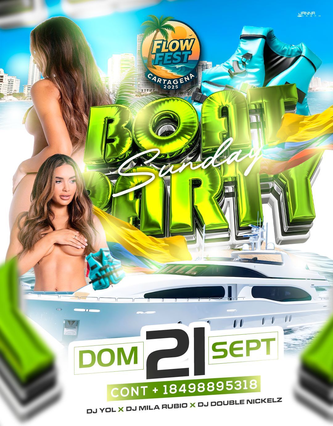 BOAT PARTY FLOW FEST COLOMBIA CARTAGENA🇨🇴_1