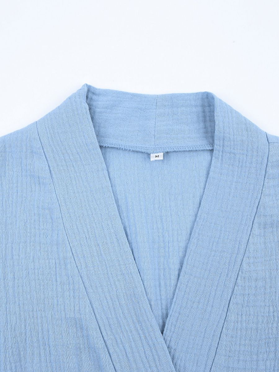 Short Cotton Minimalist Robe_3