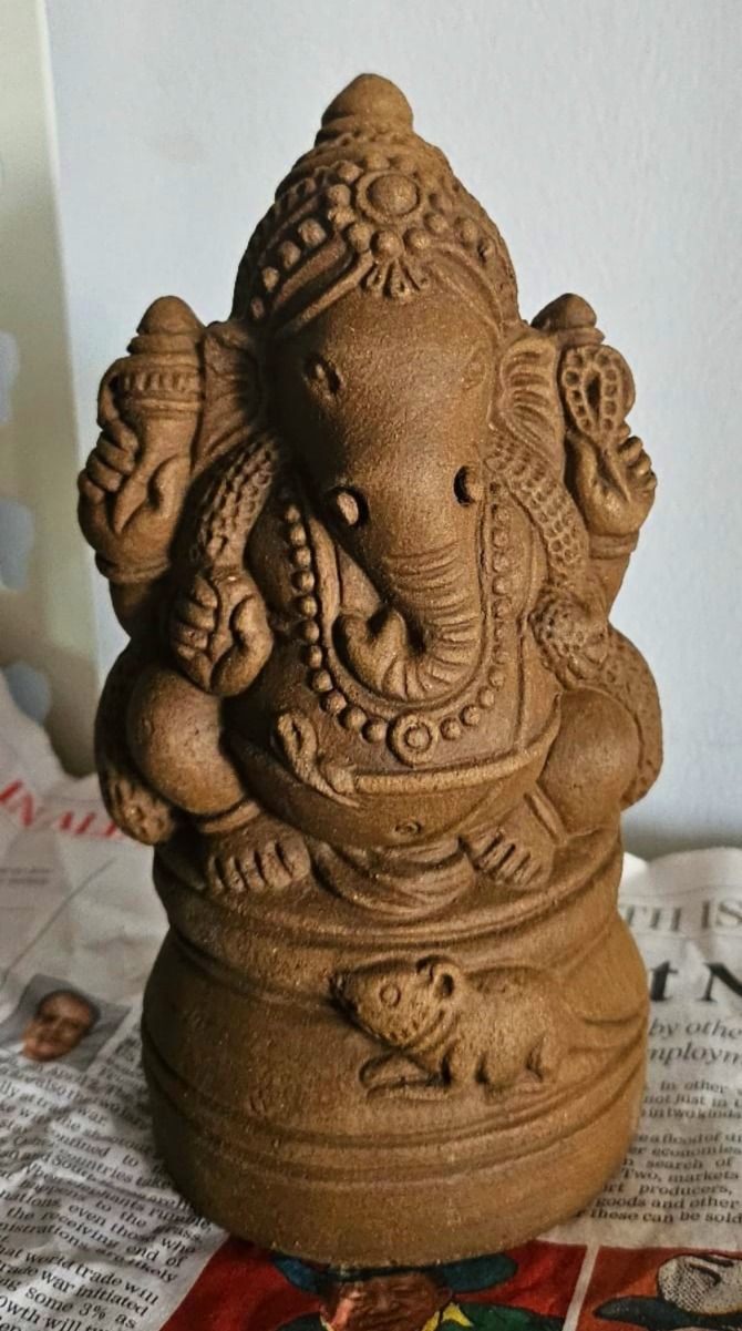 VN2 - 6 inches - Non coloured Ganesha- Right Trunk_0
