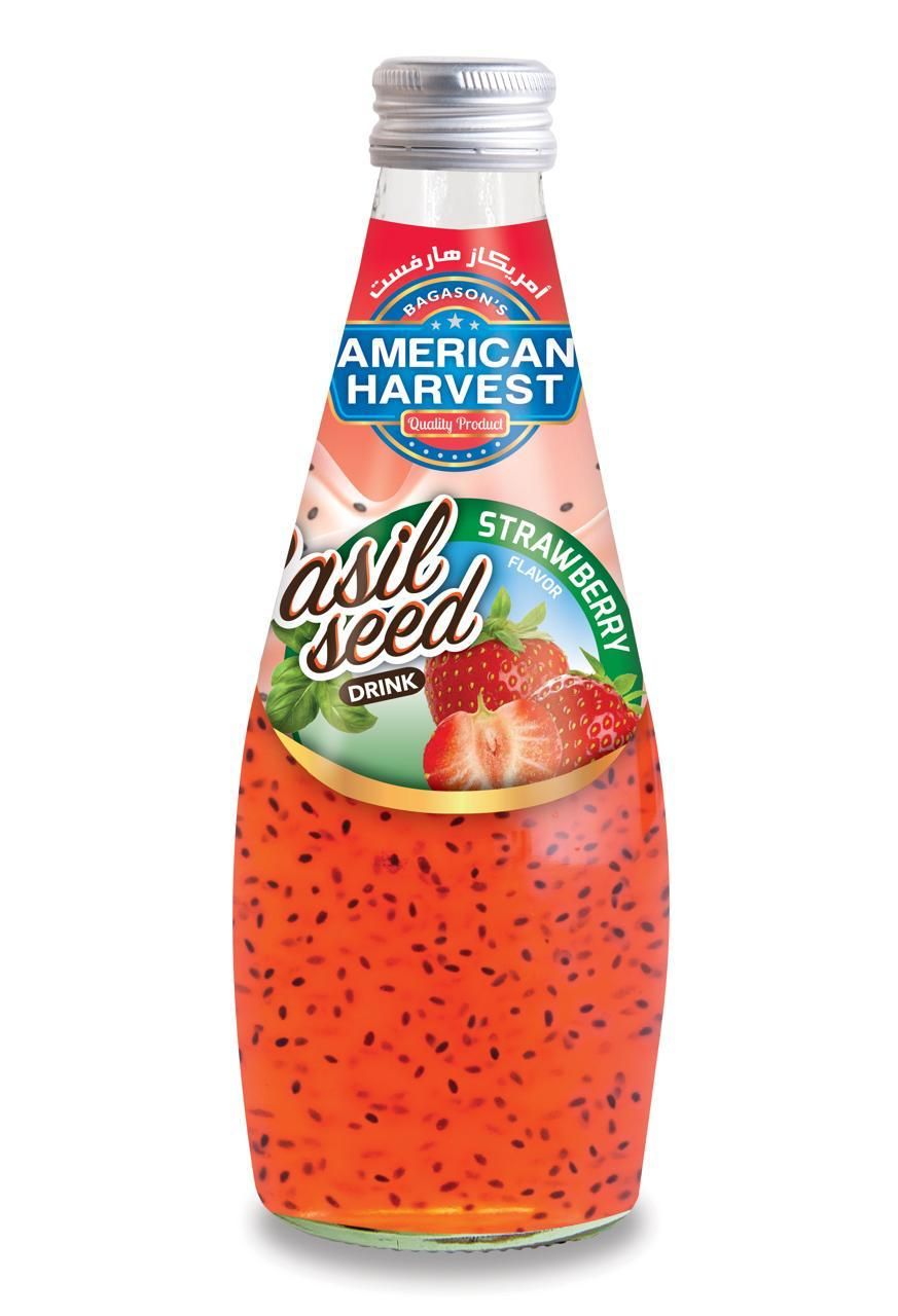AMERICAN HARVEST BASIL SEED STRAWBERRY 290ML X24 - 20841_0