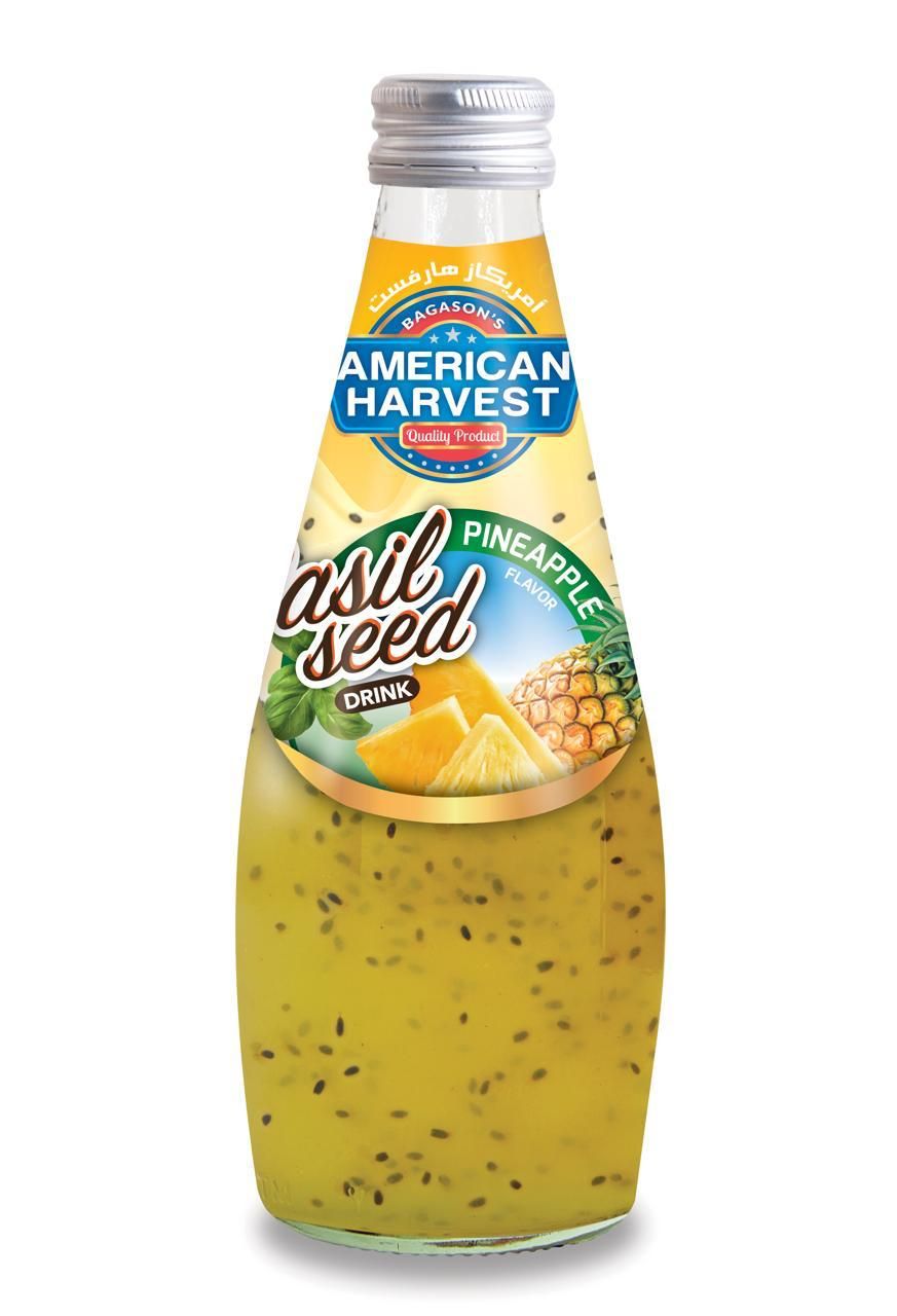 AMERICAN HARVEST BASIL SEED PINEAPPLE 290ML X24 20844_0